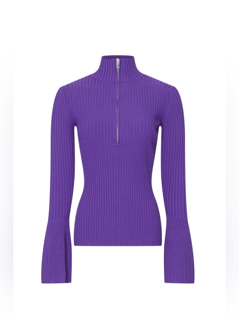 Proenza Schouler Mock Neck Long Sleeve Top Size Small
